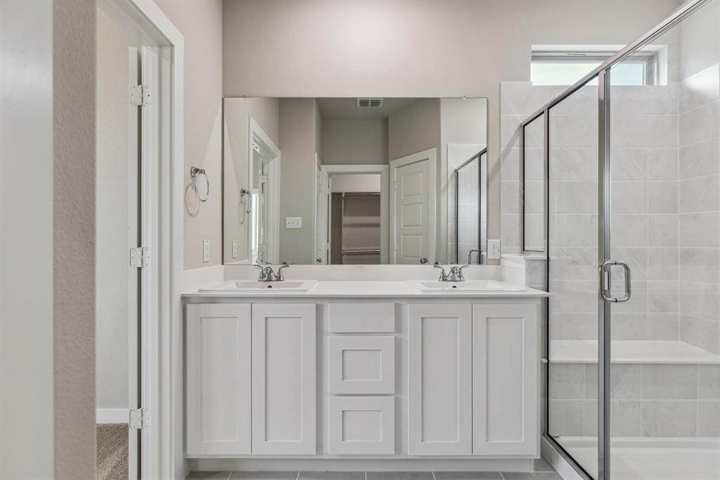 844 Sunflower Road Lavon, TX 75166 - Photo 16 of 24 Primary Bathroom in the Birch home plan by Trophy Signature Homes – REPRESENTATIVE PHOTO