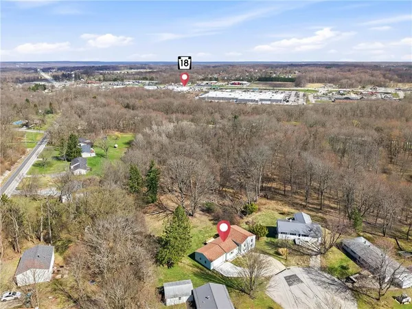 a view of city and mountain