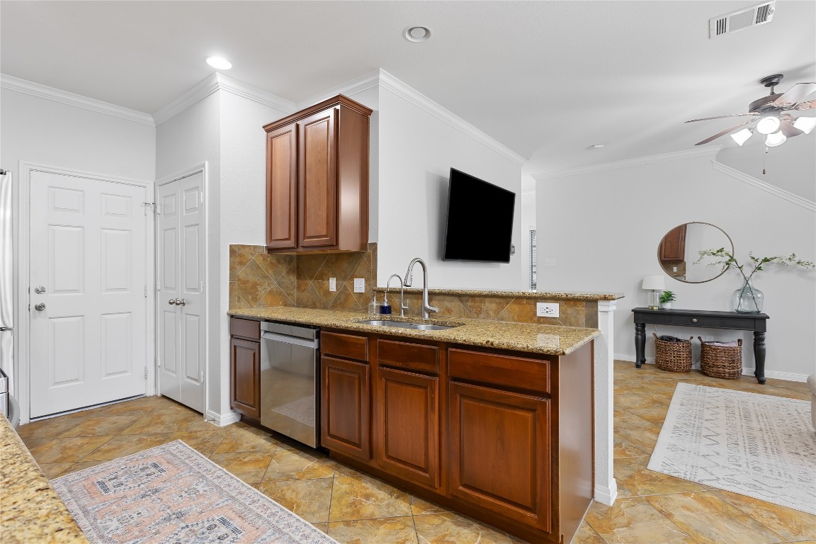 11237 Lost Maples Trail Austin, TX 78748 - Photo 10 of 35 a spacious bathroom with a granite countertop sink and a mirror