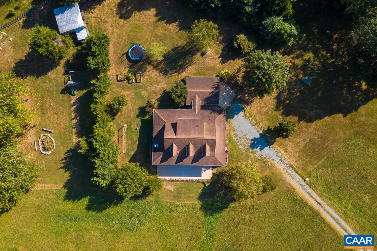 5289 Free Union Road Free Union, VA 22940 - Photo 61 of 63 an aerial view of a house with a yard basket ball court and outdoor seating