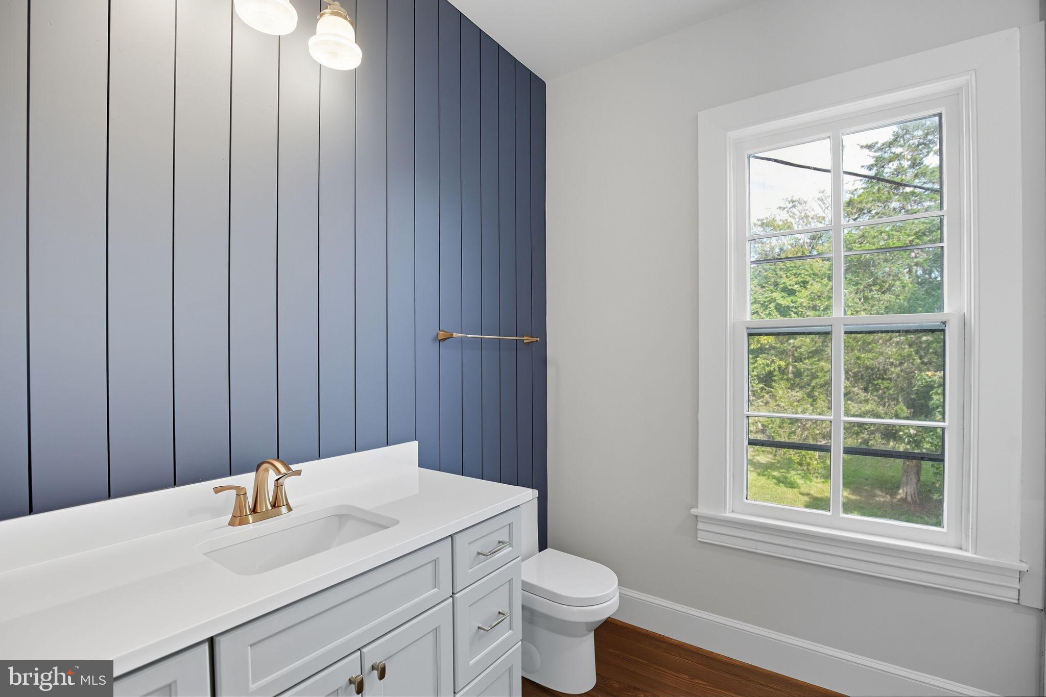 5965 Acorn Spring Place La Plata, MD 20646 - Photo 34 of 54 a bathroom with a sink vanity granite toilet and a window