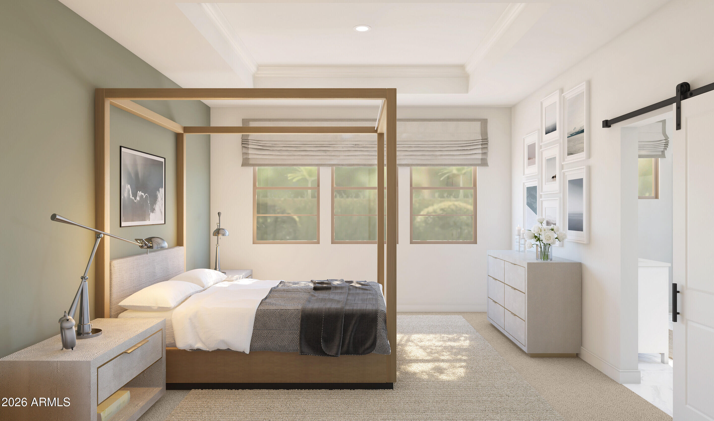 7771 West Sands Road Glendale, AZ 85303 - Photo 11 of 15 a bedroom with a bed and a mirror