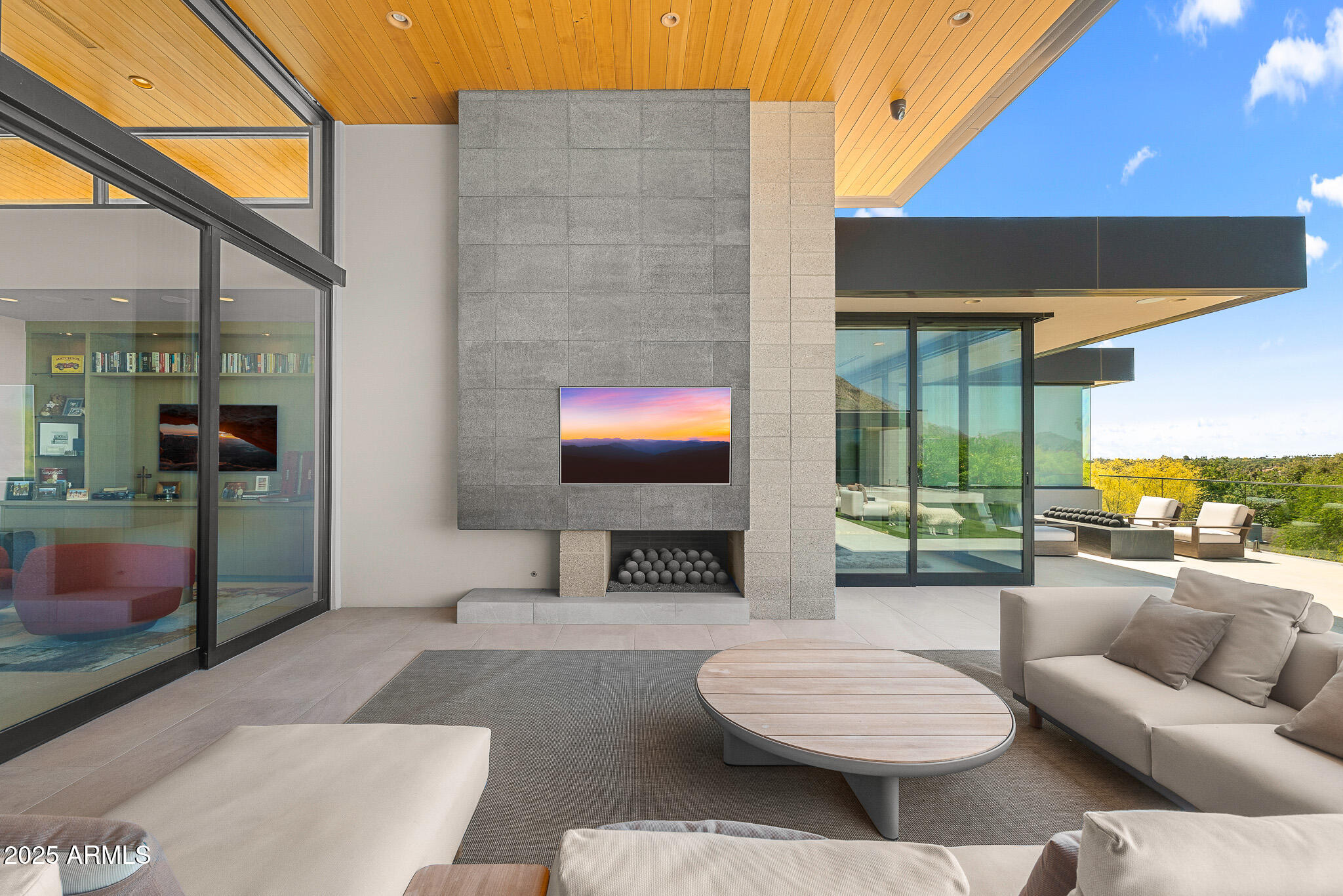 6149 East Indian Bend Road Paradise Valley, AZ 85253 - Photo 37 of 77 45-backyard patio and fireplace