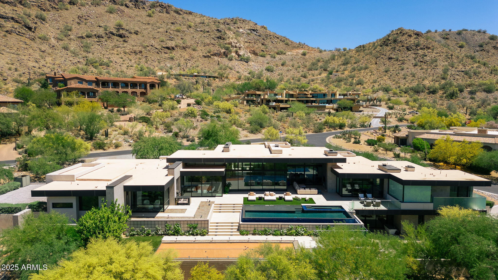 6149 East Indian Bend Road Paradise Valley, AZ 85253 - Photo 74 of 77 43-backyard aerial