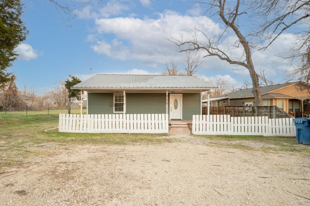 a front view of a house
