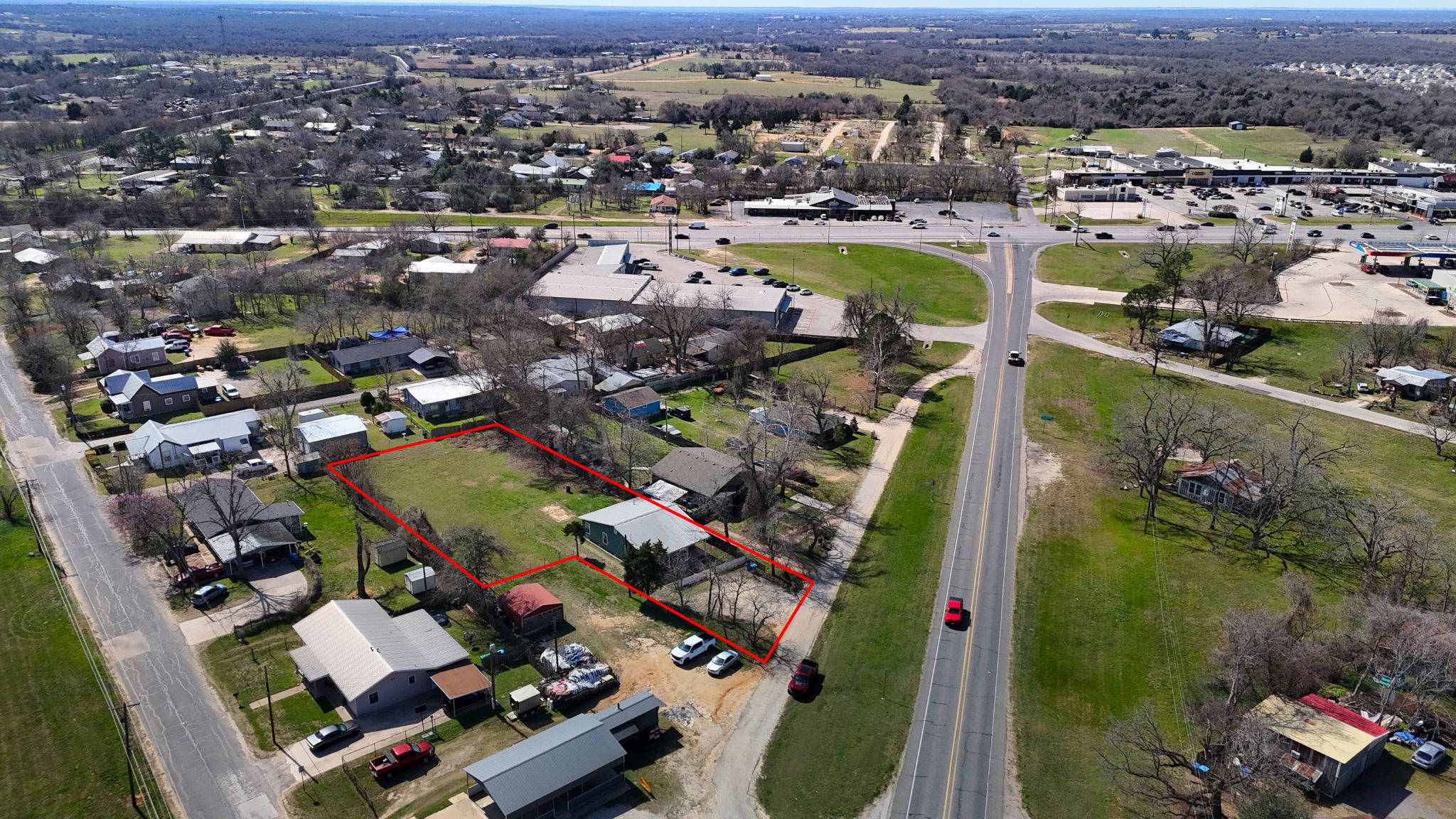 207 Harris Street Elgin, TX 78621 - Photo 17 of 19 an aerial view of residential houses with outdoor space