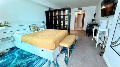 a view of a multi story buildings