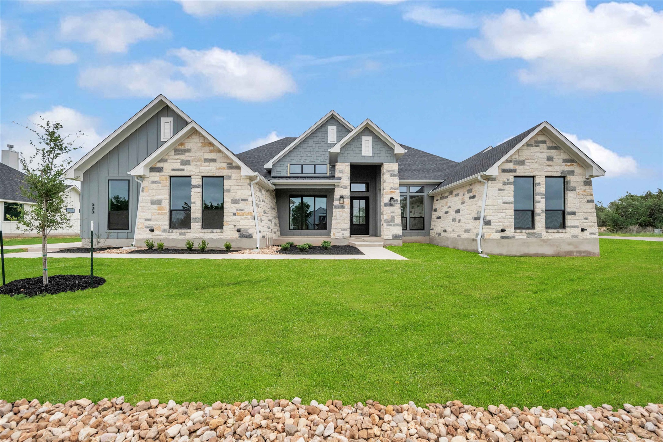 500 Vale Pond Spur Georgetown, TX 78633 - Photo 1 of 1 a front view of a house with a yard