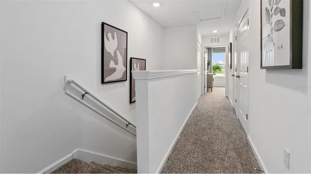 a hallway with entryway