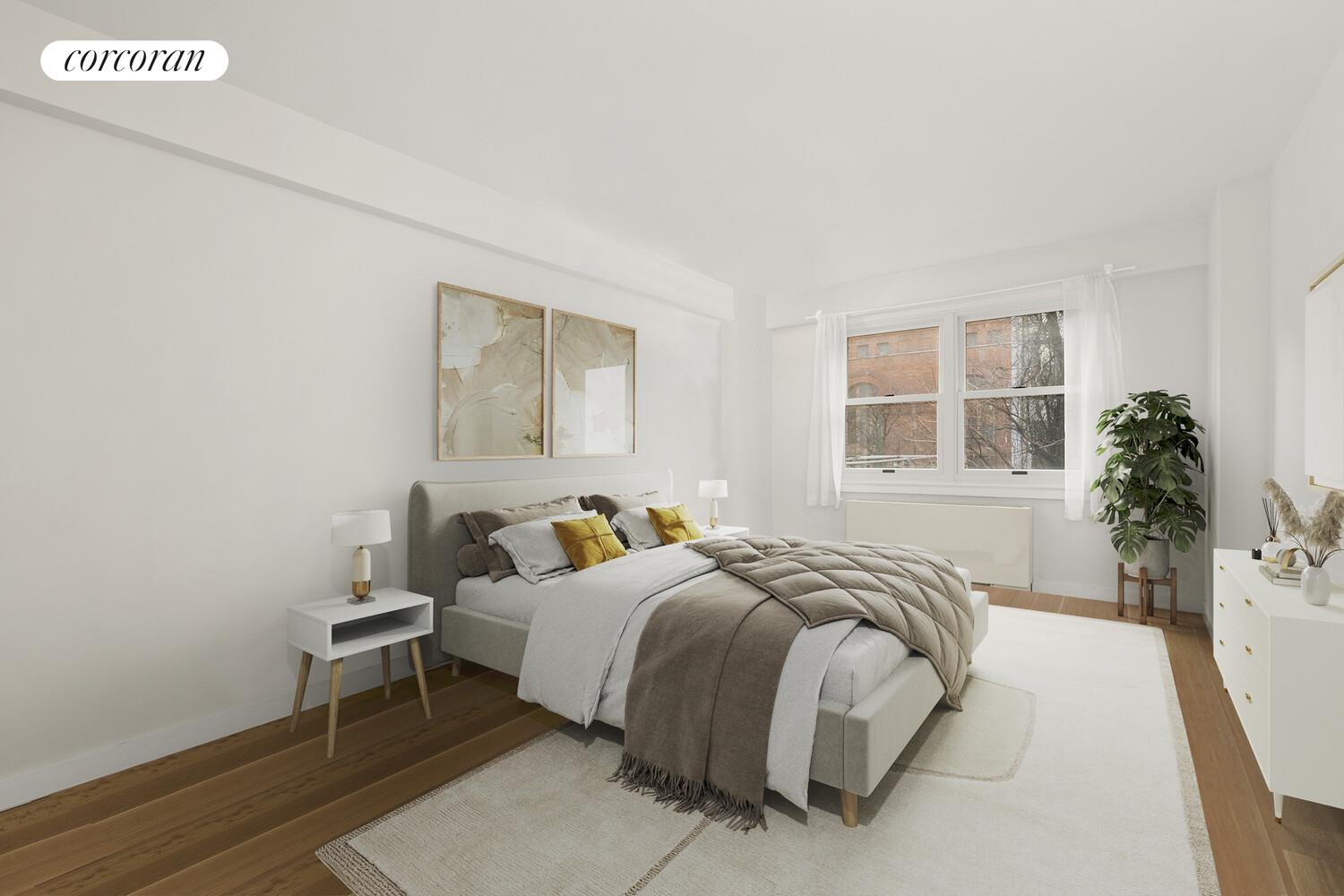 520 East 76th Street, Unit 4H Manhattan, NY 10021 - Photo 5 of 10 a bedroom with a bed and a window