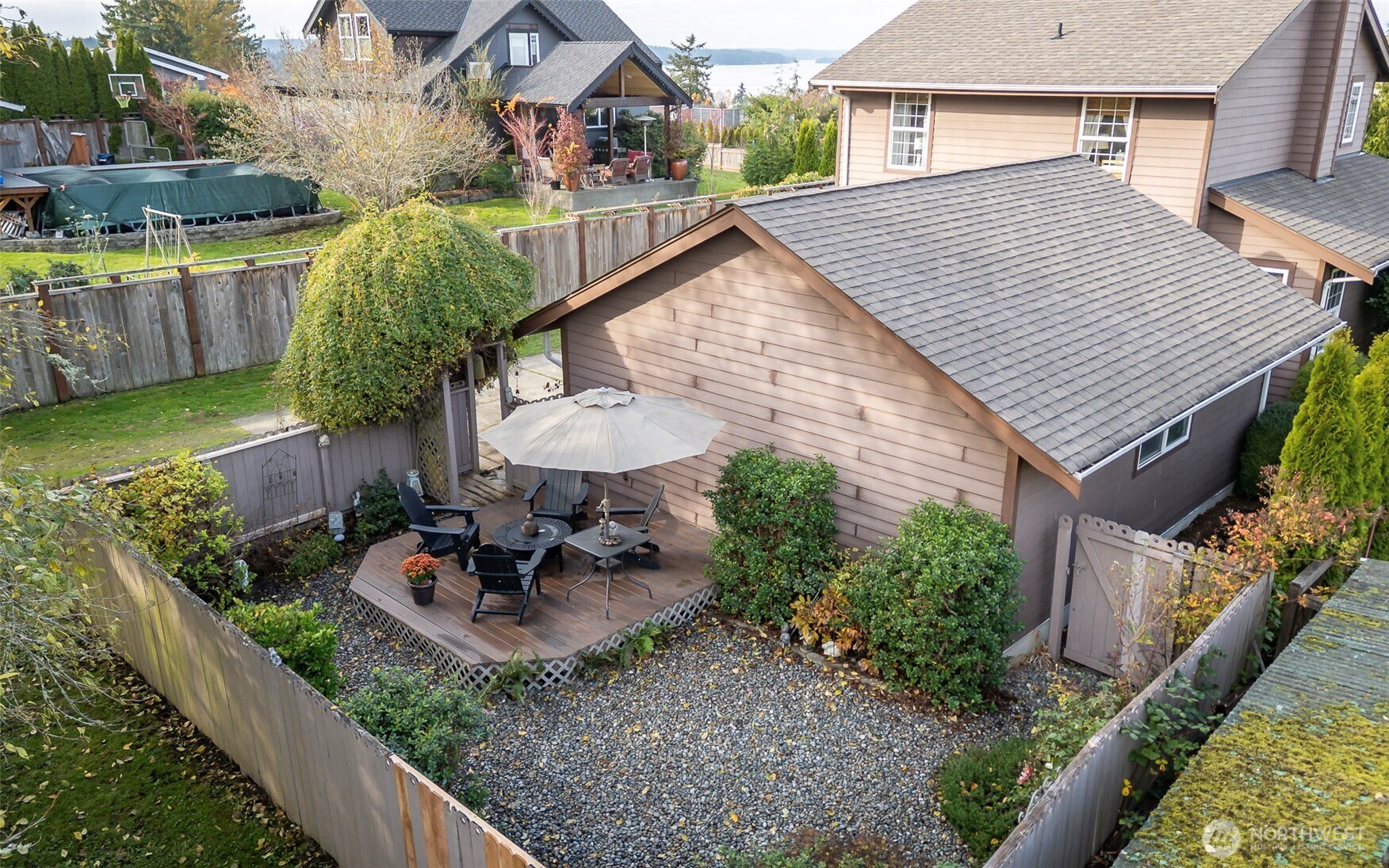 1310 Sequalish Street Steilacoom, WA 98388 - Photo 28 of 30 a view of a backyard with plants and patio