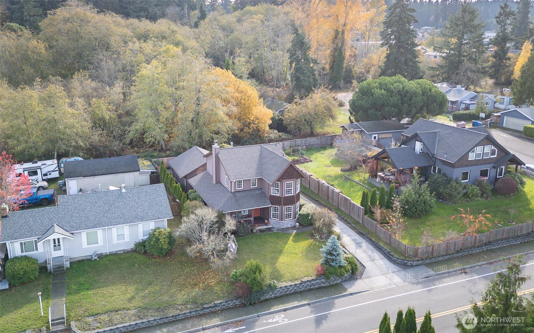 1310 Sequalish Street Steilacoom, WA 98388 - Photo 5 of 30 an aerial view of residential houses with outdoor space and parking