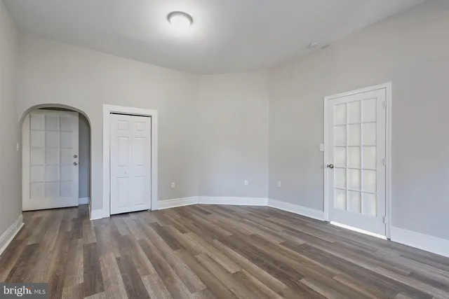 wooden floor in an empty room