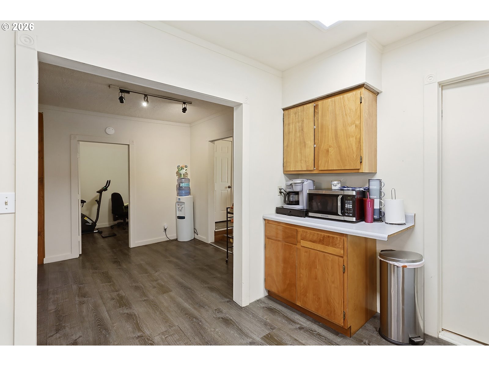 320 East Steuben Street Bingen, WA 98605 - Photo 17 of 41 a kitchen with stainless steel appliances a sink cabinets and wooden floor