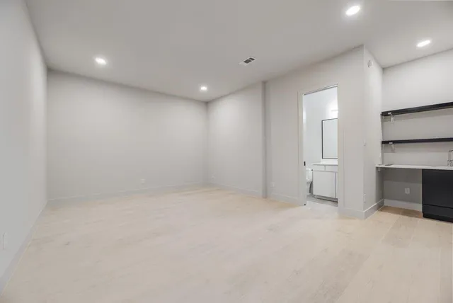 a view of an empty room