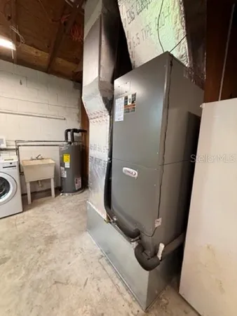 a view of water heater room