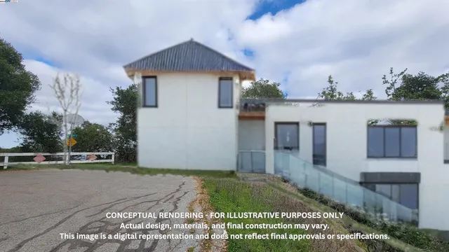 a view of a sky from a yard