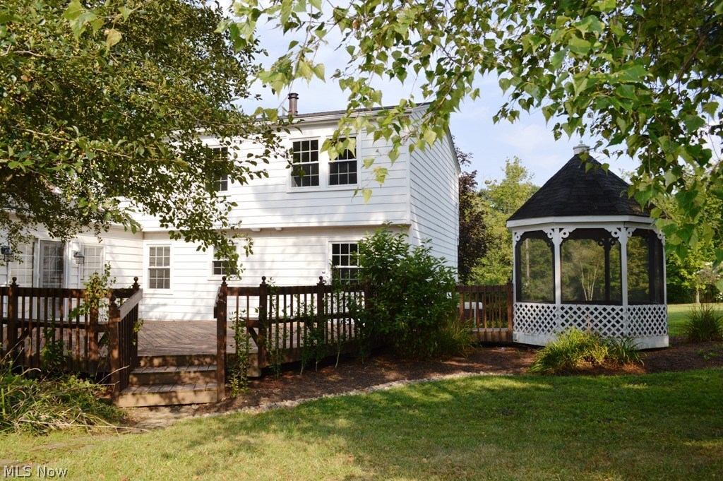 8711 Diagonal Road Streetsboro, OH 44241 - Photo 20 of 30 Entertainment sized deck with adjoining romantic gazebo