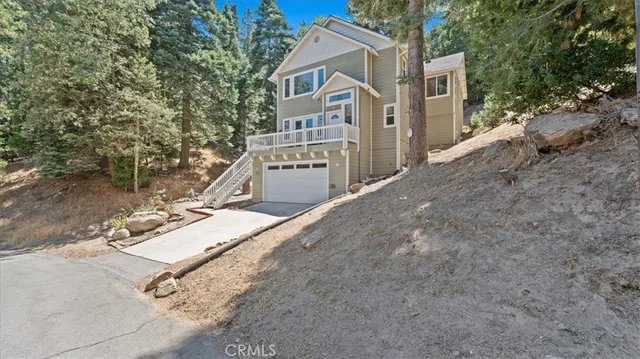 front view of a house with a street