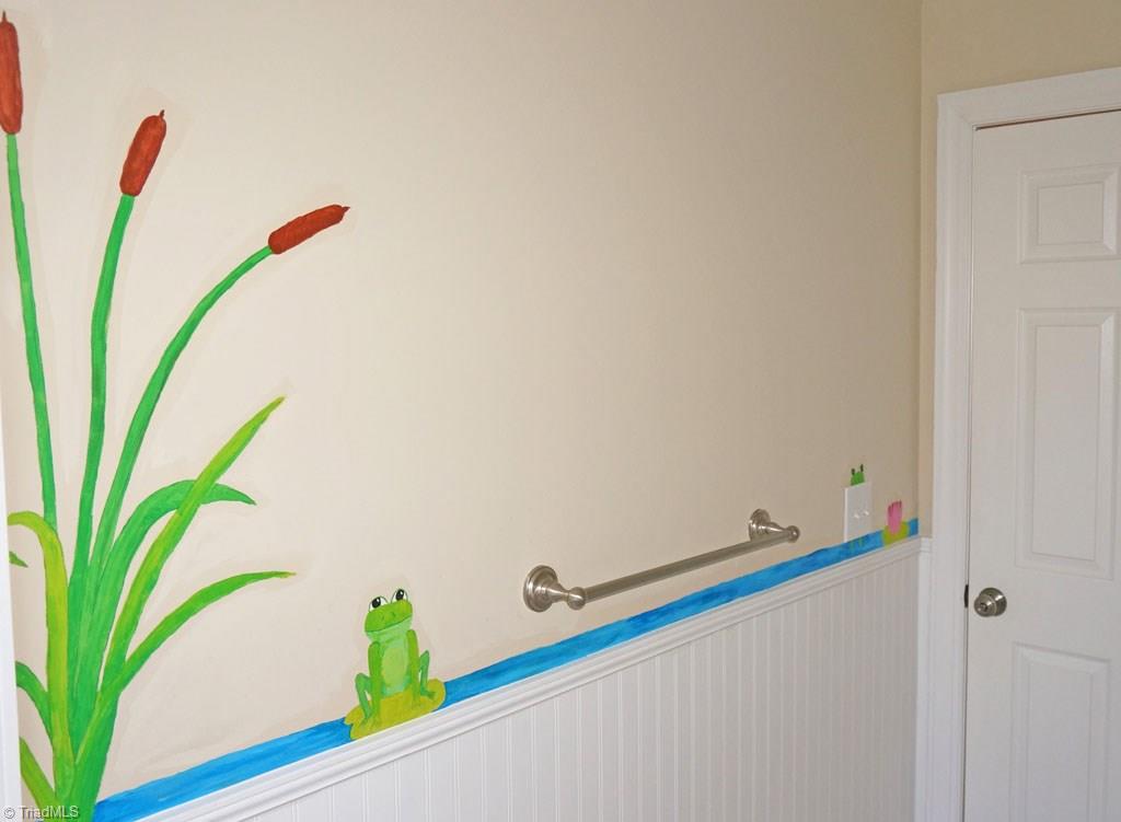 5250 Mountain View Road Winston-Salem, NC 27104 - Photo 17 of 26 Upstairs bathroom with custom mural.