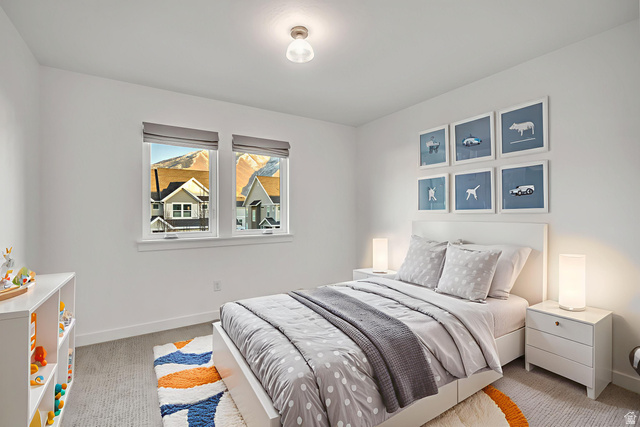 1058 Lilac Way Mapleton, UT 84664 - Photo 15 of 28 Virtually staged Carpeted bedroom with baseboards