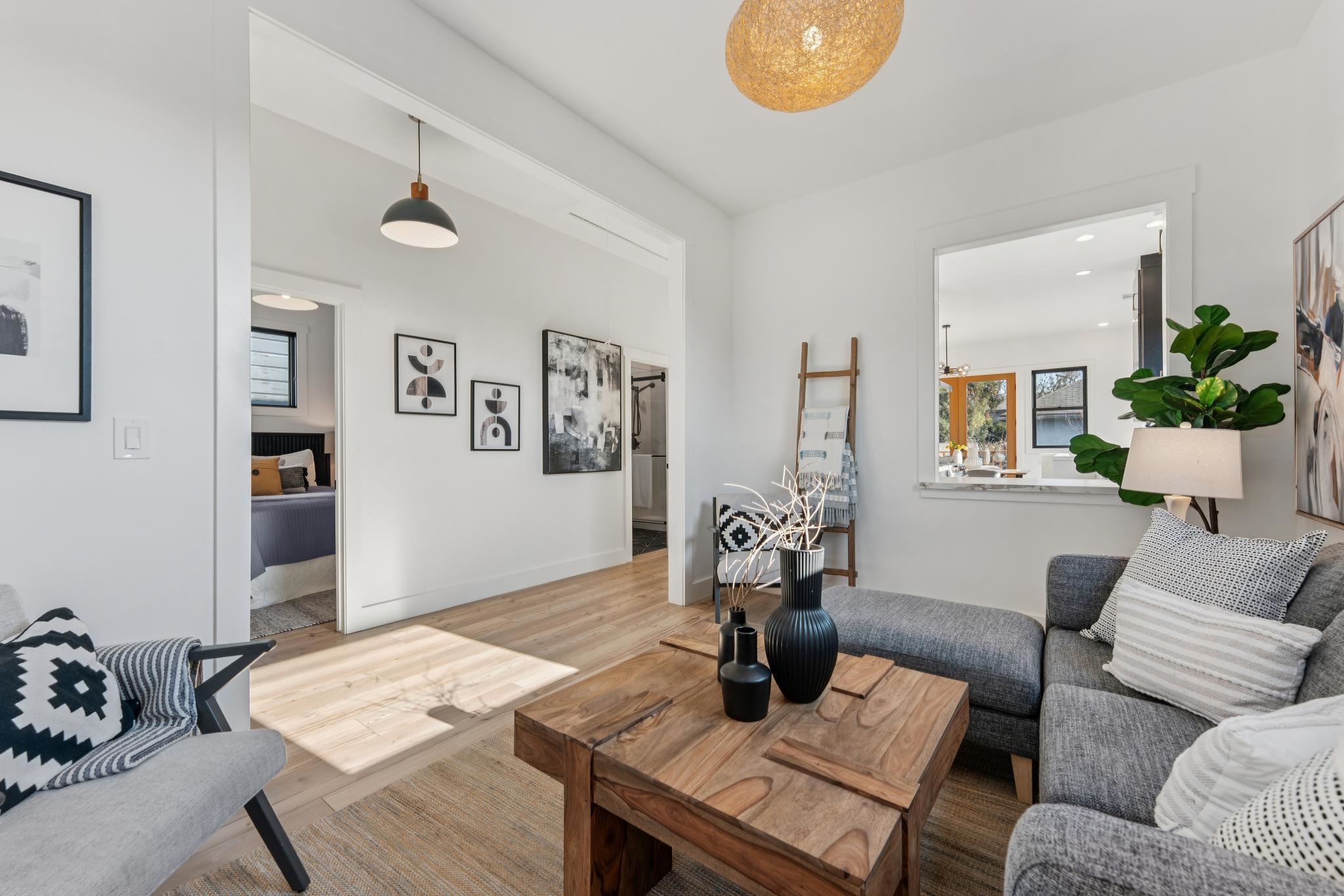 1308 Court Street Alameda, CA 94501 - Photo 12 of 60 Living area featuring wood finished floors and baseboards