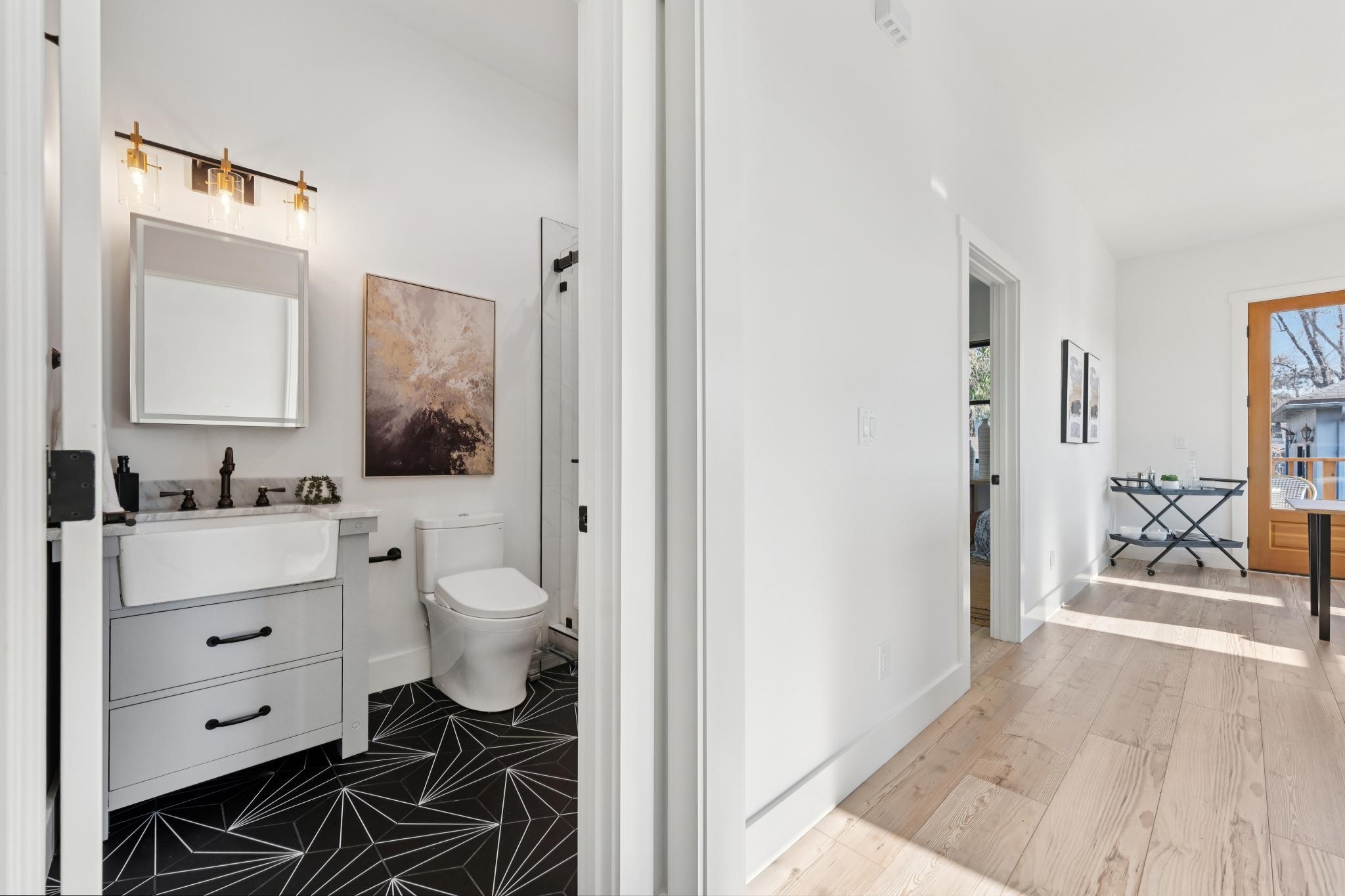 1308 Court Street Alameda, CA 94501 - Photo 16 of 60 Bathroom featuring vanity and toilet