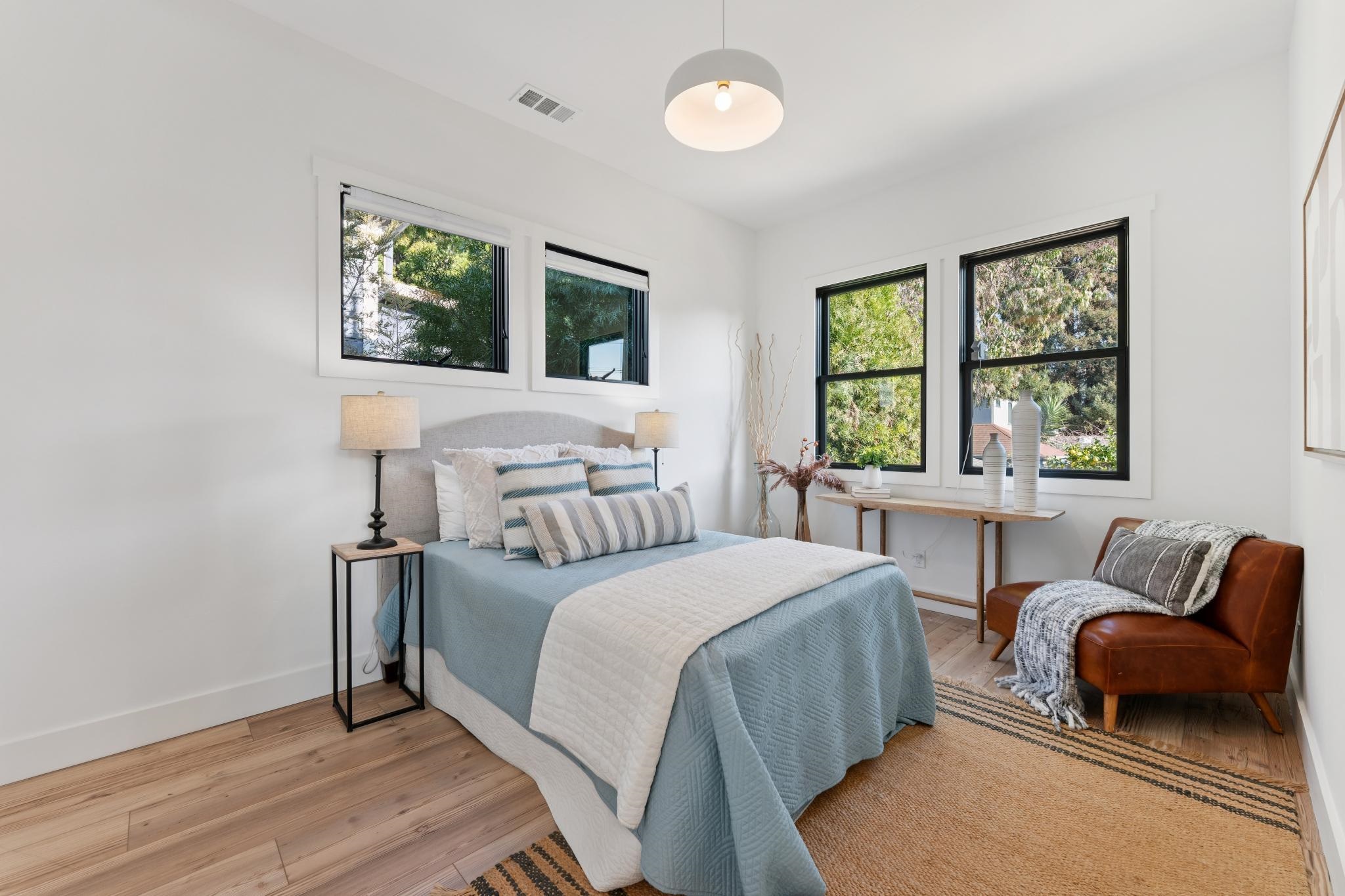 1308 Court Street Alameda, CA 94501 - Photo 18 of 60 Bedroom with light wood-style floors