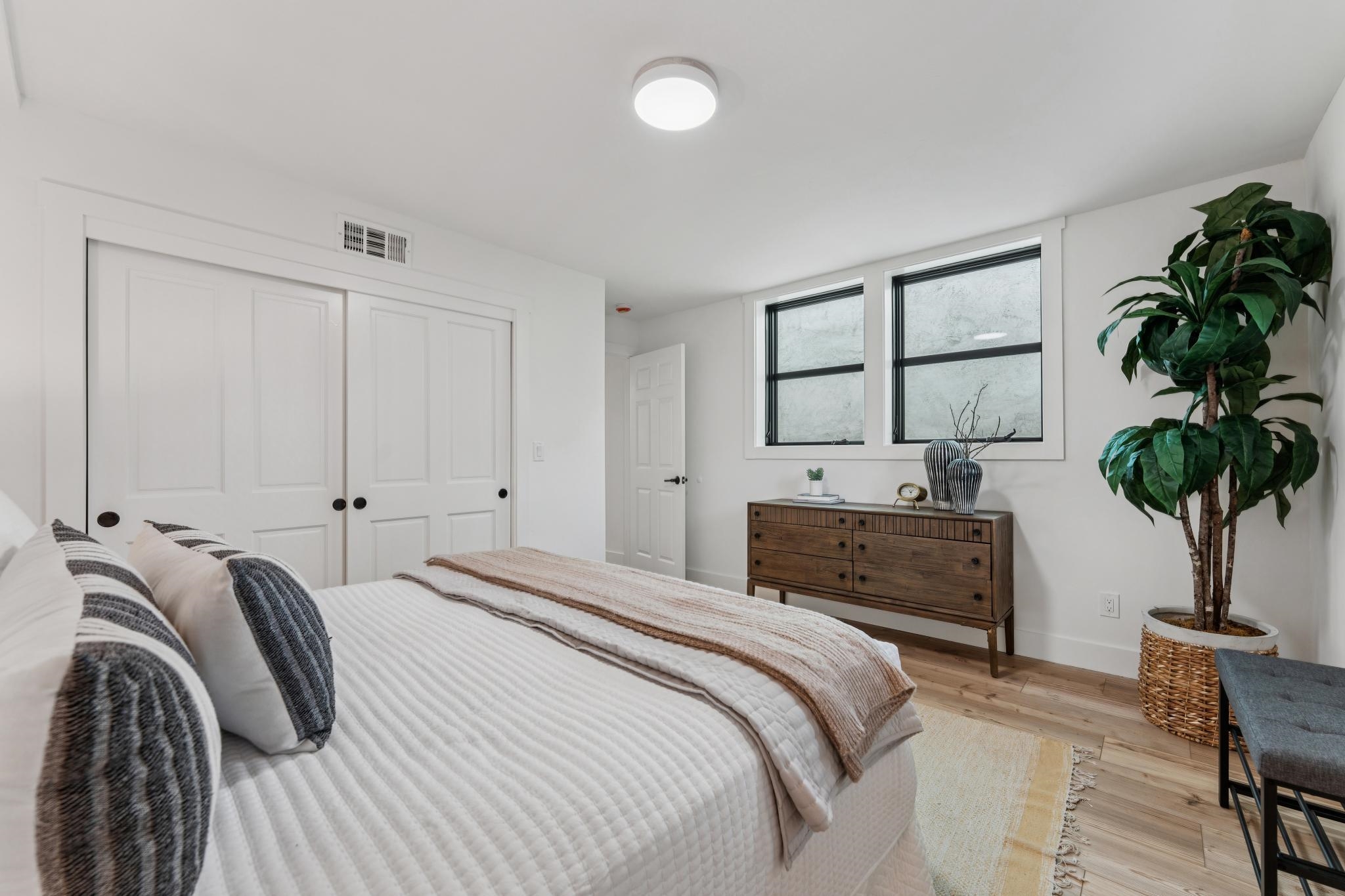 1308 Court Street Alameda, CA 94501 - Photo 42 of 60 Bedroom featuring light wood-style floors and a closet