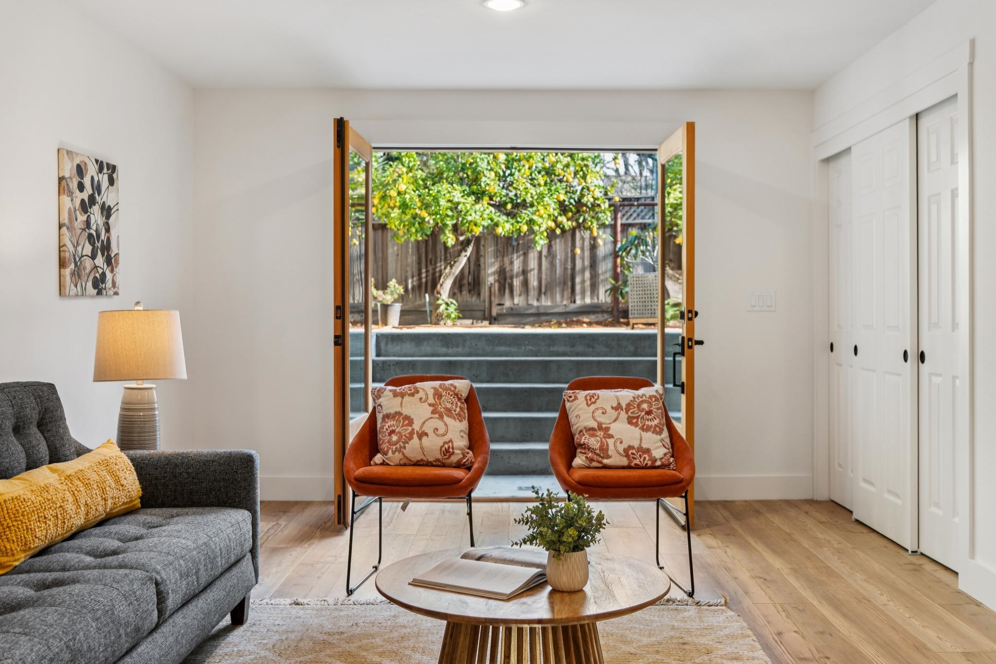 1308 Court Street Alameda, CA 94501 - Photo 54 of 60 Living area featuring hardwood / wood-style flooring and baseboards