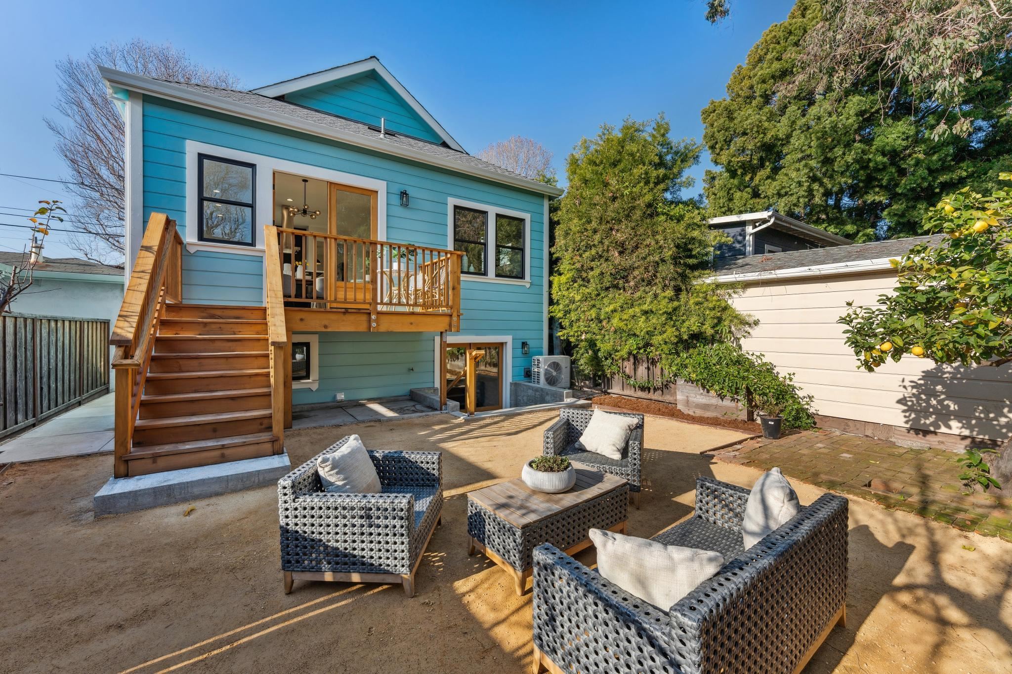 1308 Court Street Alameda, CA 94501 - Photo 57 of 60 Back of house featuring a patio and an outdoor lounge area