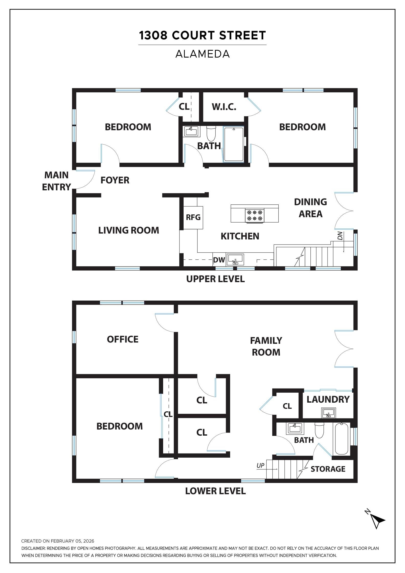 1308 Court Street Alameda, CA 94501 - Photo 60 of 60 View of room layout