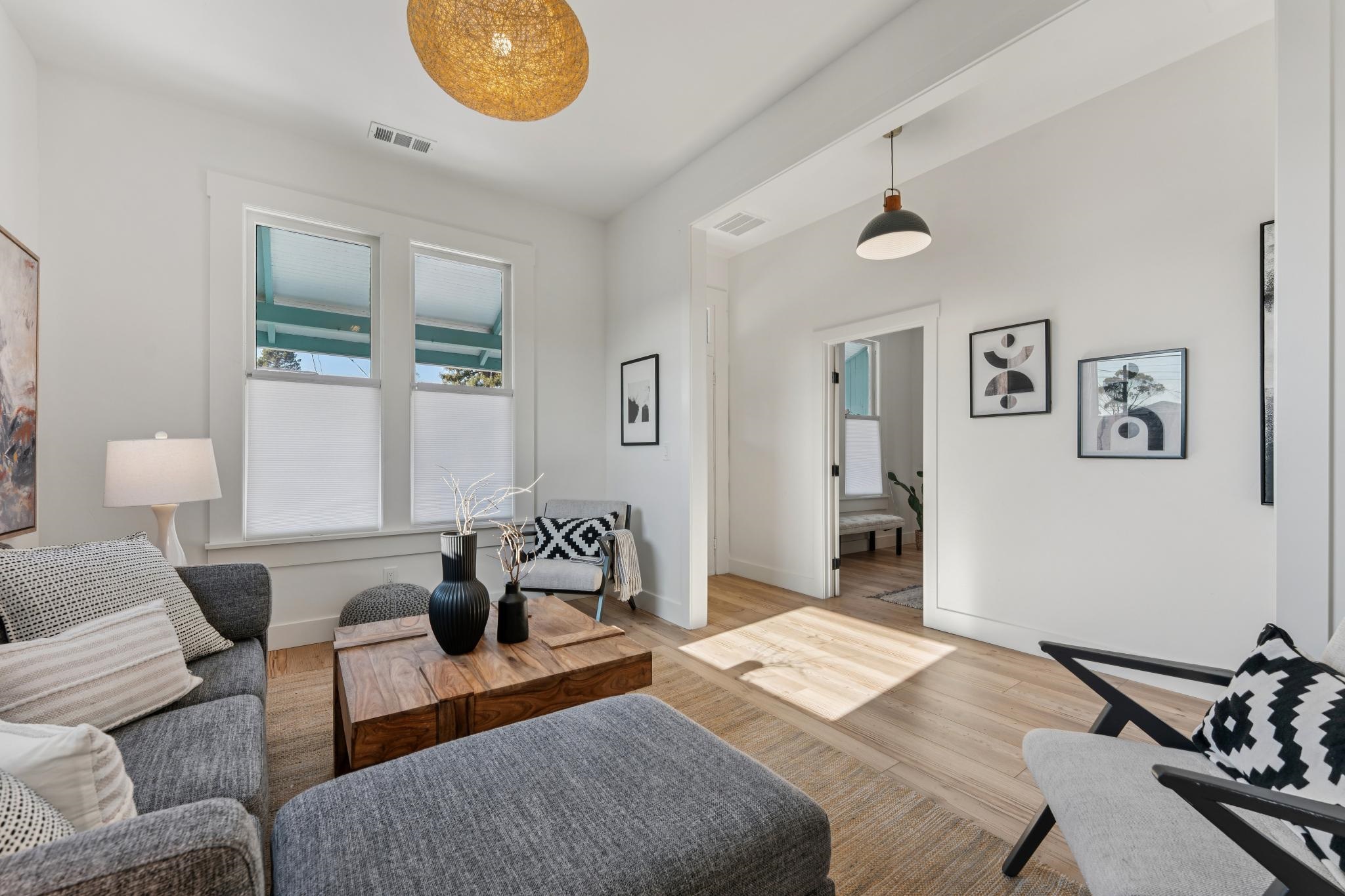 1308 Court Street Alameda, CA 94501 - Photo 10 of 60 Living area with wood finished floors and baseboards
