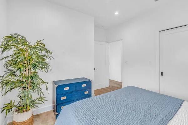 a view of a lake with a big yard