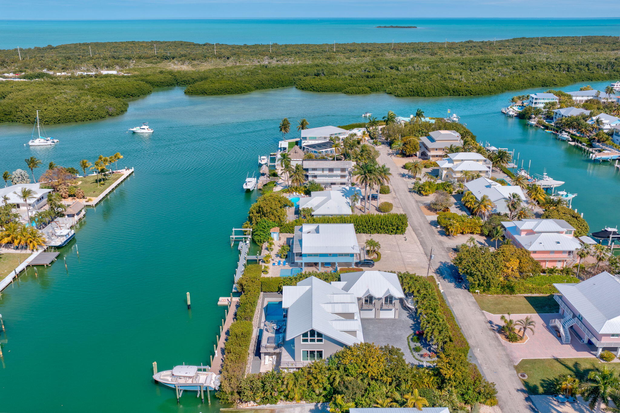 116 Ave G Marathon, FL 33050 - Photo 72 of 80 an aerial view of ocean and residential houses with outdoor space