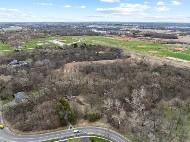 a view of a lake with outdoor space