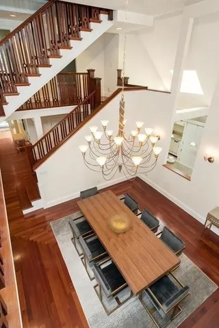 a kitchen with a stove and a white cabinets