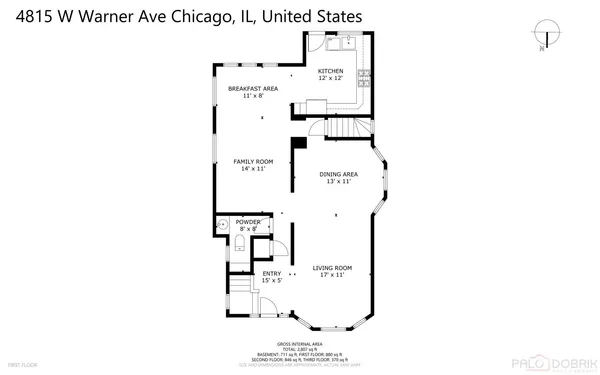 $649,000 | 4815 West Warner Avenue, Chicago, IL 60641