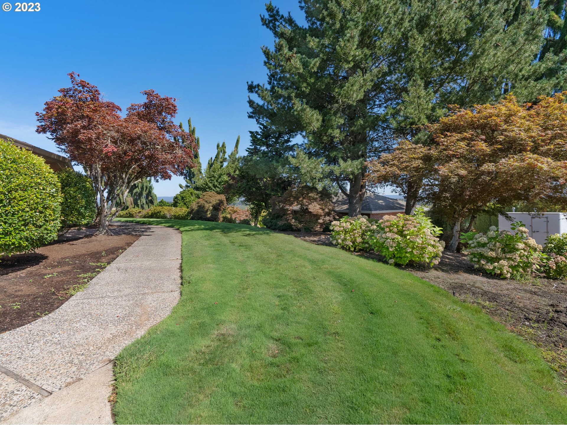 38000 Southwest Nursery Road Cornelius, OR 97113 - Photo 37 of 40 a view of a street with a yard and a large tree