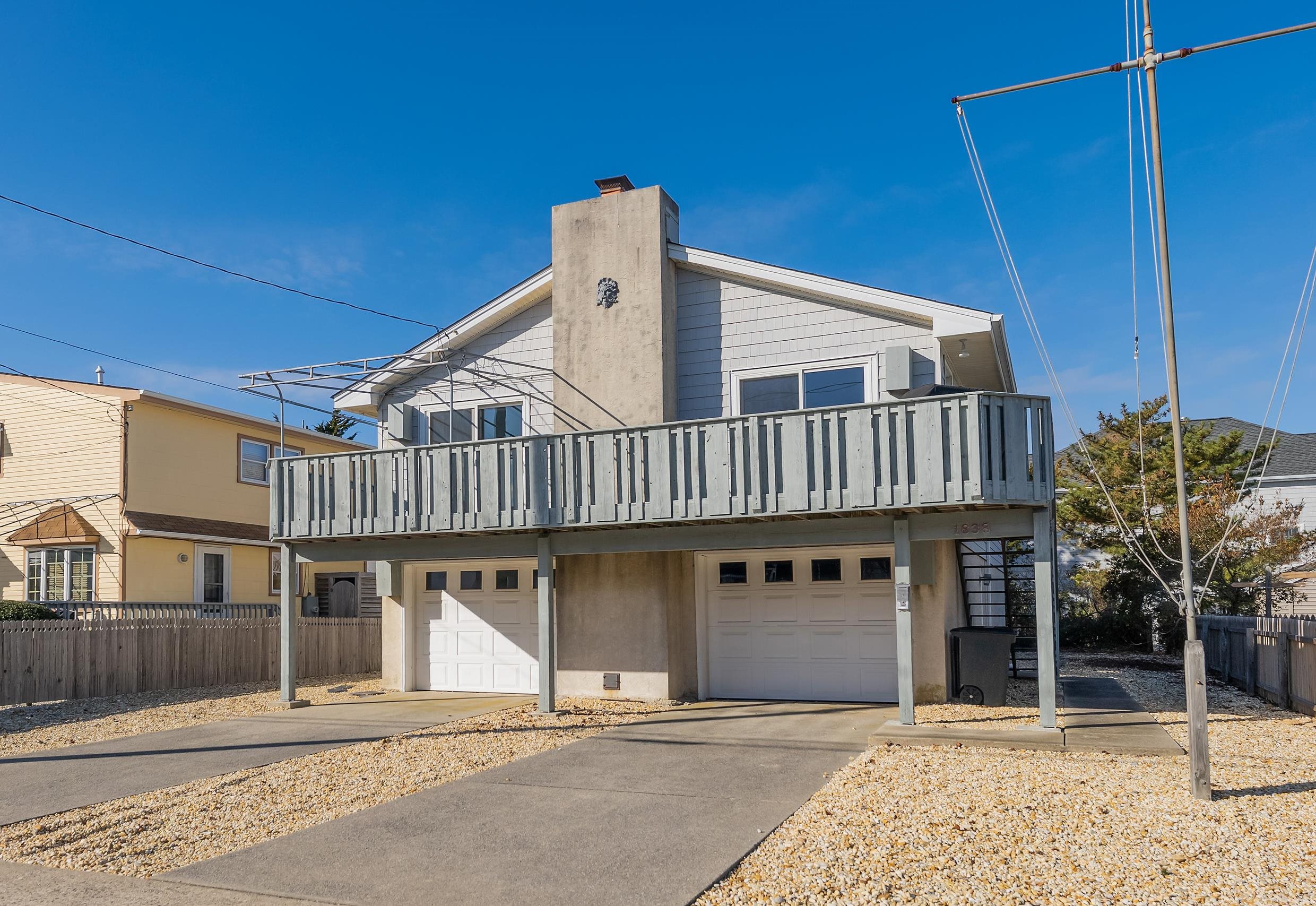 a view of a house with a balcony