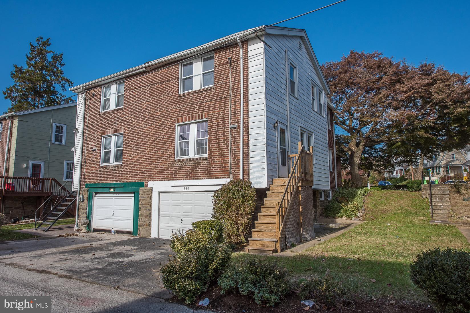 623 Kenilworth Road Ardmore, PA 19003 - Photo 21 of 22 Rear exterior view of garage & off-street parking