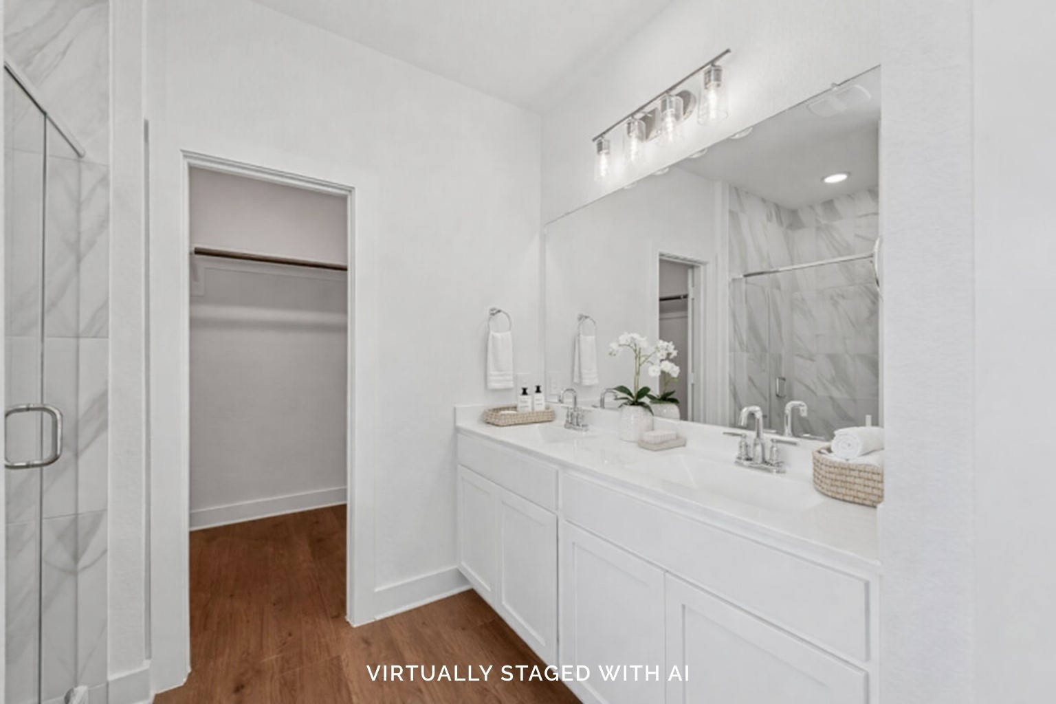 20518 Draper Road Tomball, TX 77377 - Photo 5 of 46 a bathroom with a sink and a mirror