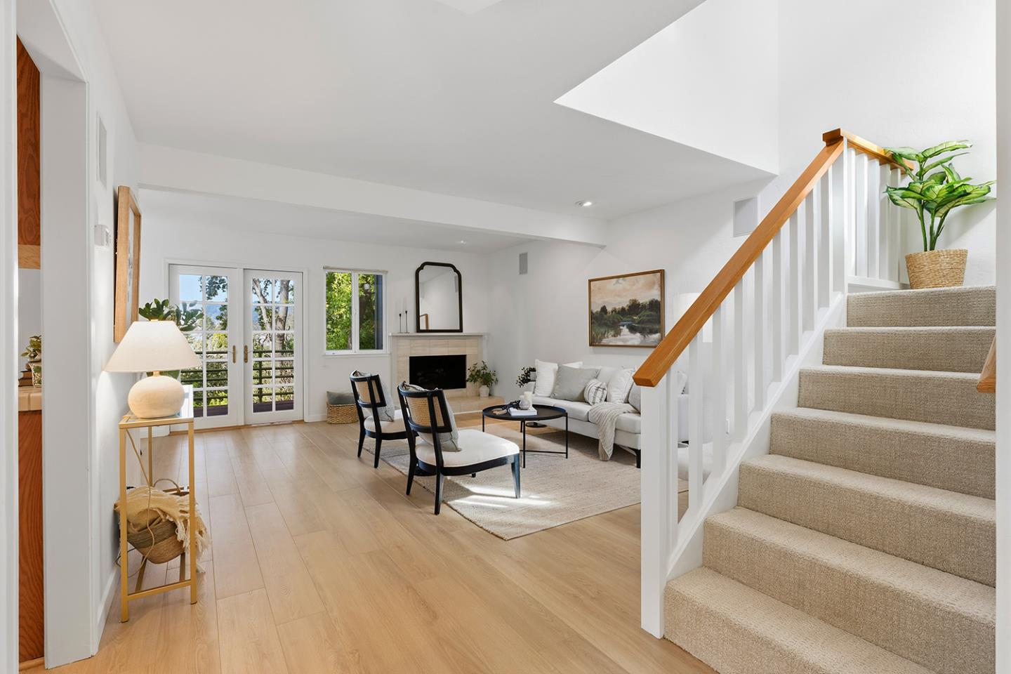 11 Berkeley Court Santa Cruz, CA 95062 - Photo 16 of 50 a living room with furniture and a wooden floor
