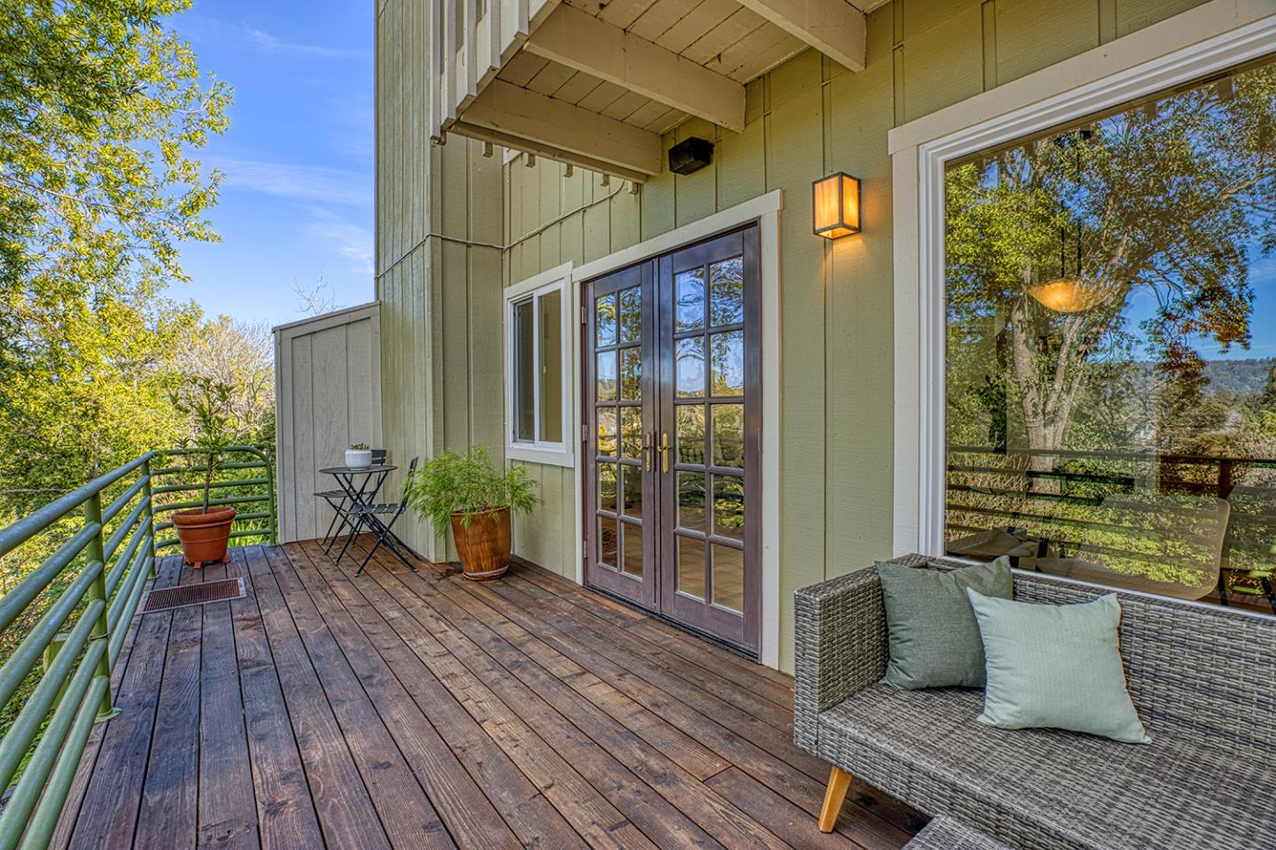 11 Berkeley Court Santa Cruz, CA 95062 - Photo 34 of 50 a view of outdoor seating space with wooden floor