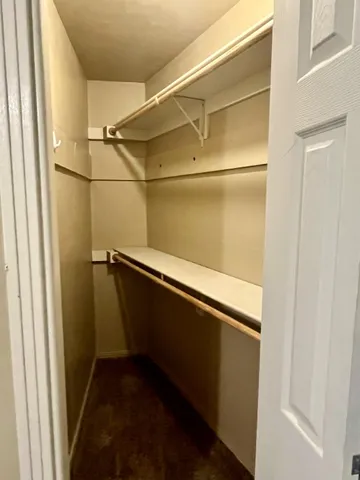 a close view of closet