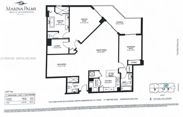 $1,075,000 | 17301 Biscayne Boulevard, Unit 908, North Miami Beach, FL 33160