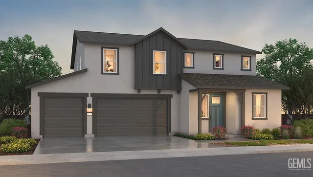 a front view of a house