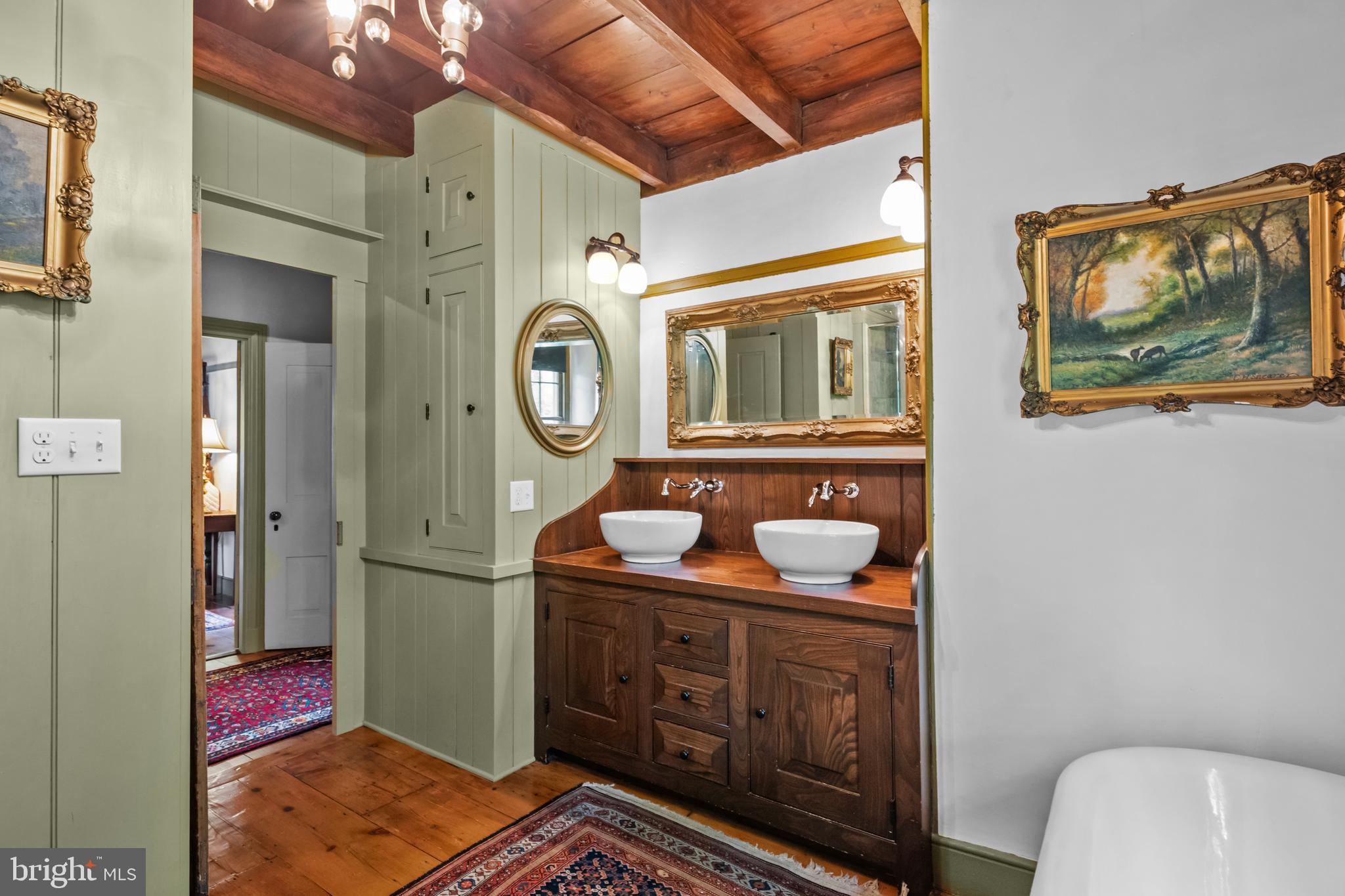 139 Mine Road Oley, PA 19547 - Photo 36 of 86 a bathroom with a toilet a sink and a mirror