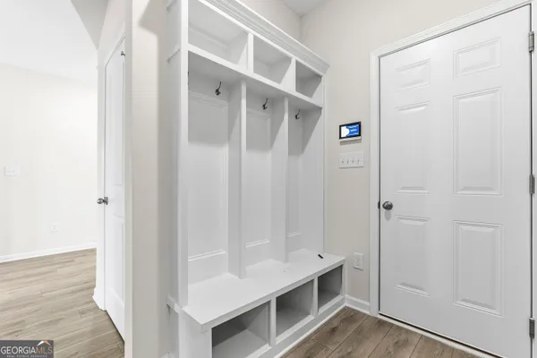 a spacious bathroom with a bathtub and a shower