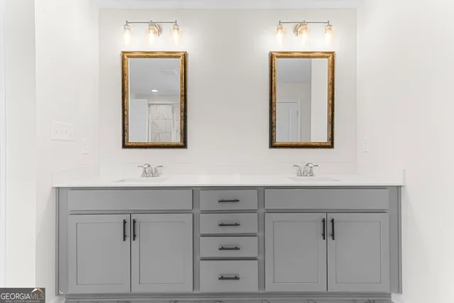 an empty room with a empty space and windows